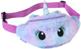AIBEARTY Rainbow Unicorn Panda Plush Fuzzy Fanny Pack Waist Bag Cute Bum Bag for Girls Boys