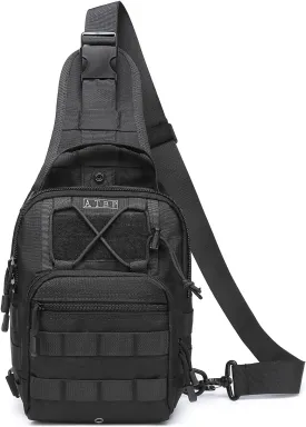 ATBP Small Tactical Sling Backpack Bag Pack for Men Military Shoulder Bag Molle Crossbody Bag for Hiking 6 Liters