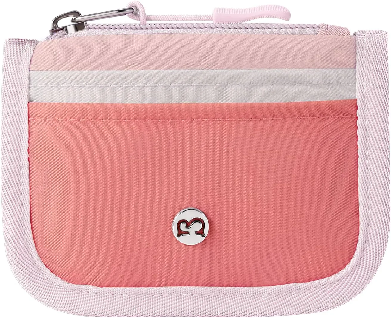 Babysun Mini Rfid Card Holder Slim Wallet with Change Zipper Pocket/3 Crad Slots/Key Ring, Small Wallet Thin Credit Card Wallet for Women & Men