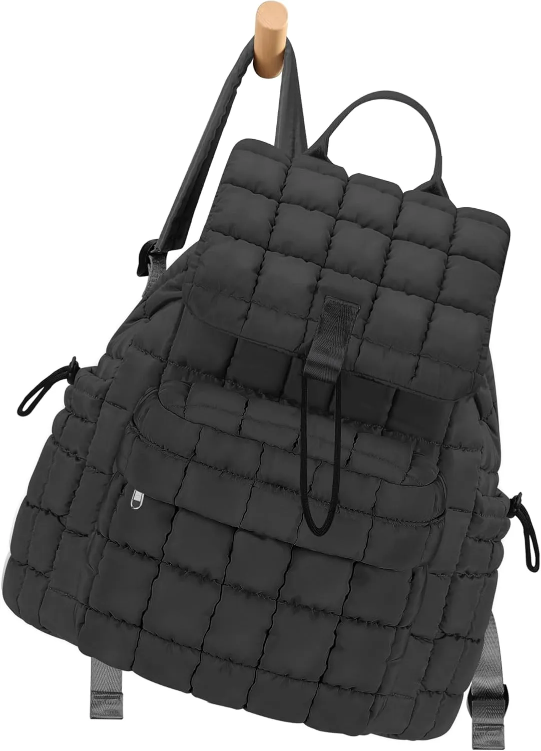 Backpack for Women - Lightweight Puffer Quilted Travel Backpack - Small Casual Daily Daypack Purse for Women - Cute Fashion Carry on Daypack, Grey