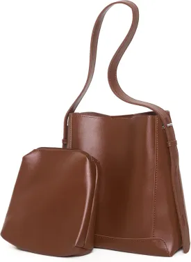 Bucket Bag for Women - Vegan Leather Adjustable Shoulder Bag With Purse Tote Bag for Work,Daily