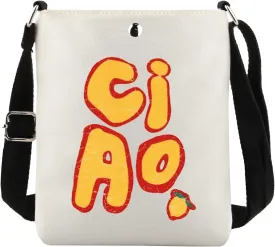 Ciao Lemon Gift Italian Lemon Gift Limoncello Lover Gift Cottagecore Ciao Lemon Italy Travel Crossbody Bag