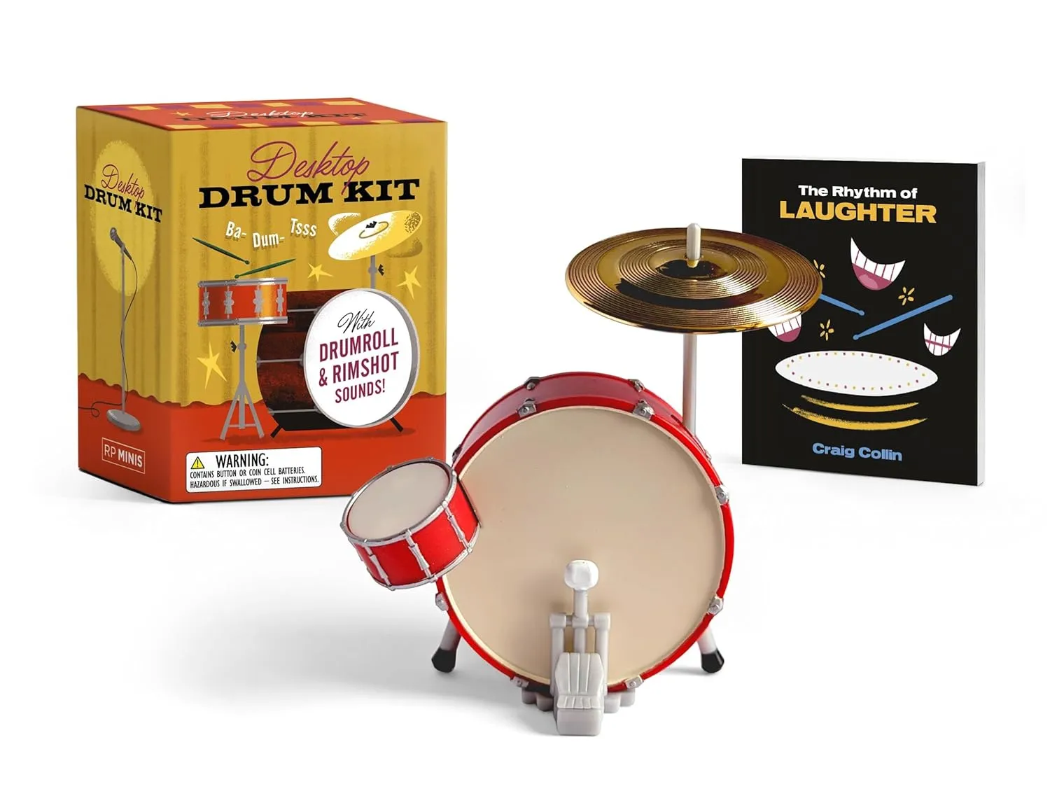 Desktop Drum Kit: With Drumroll and Rimshot Sounds! (RP Minis) Paperback – April 22, 2025