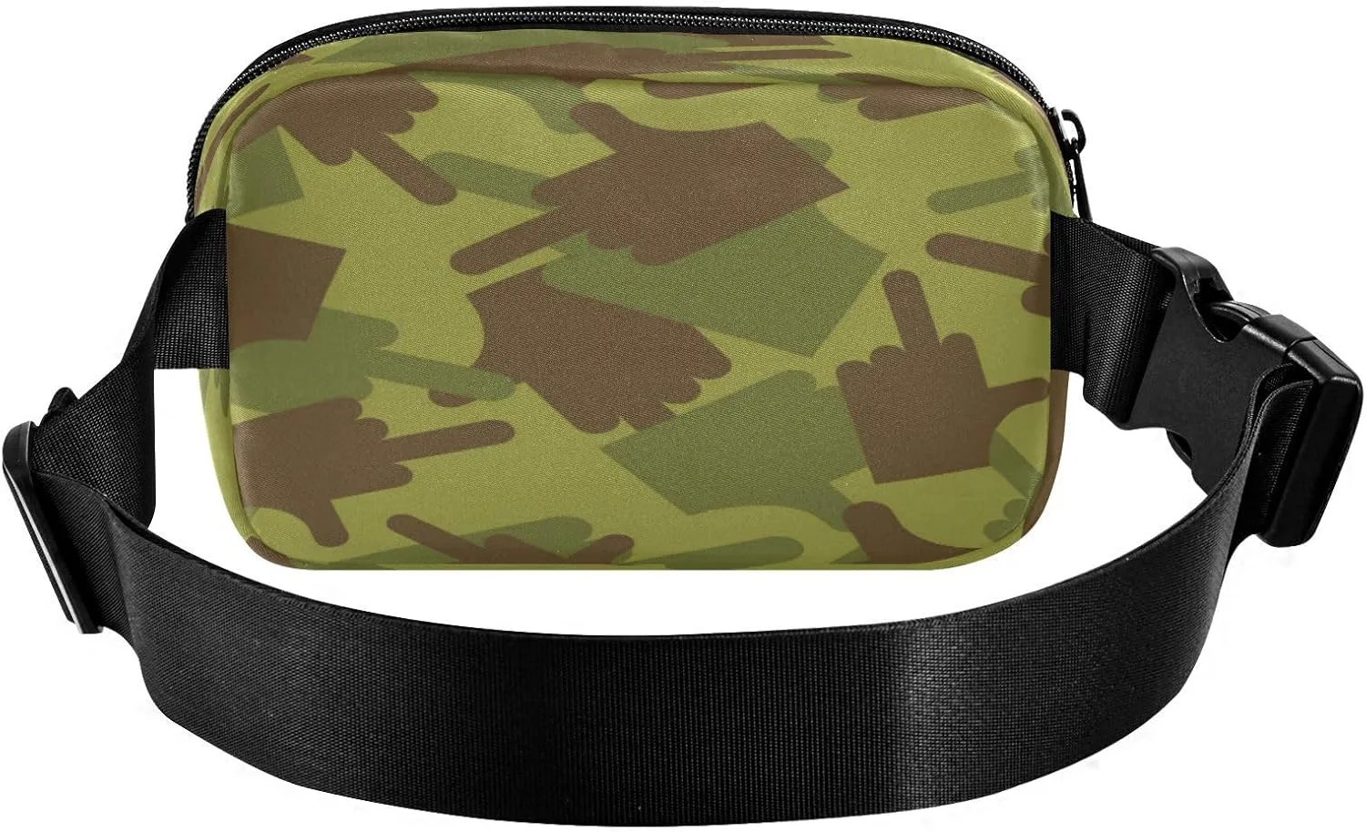 Fanny Pack Belt Bag for Women Men Army Pattern Fashion Waist Pack Waterproof Adjustable Cross Body Fanny Pack for Workout/Running/Hiking/Traveling/Cycling