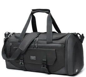 Gym Bags For Men & Women With Shoes Compartment And Wet Pocket, Sports Duffle Bag, Workout Bags For Gym Swimming Yoga,Waterproof Weekend Overnight Carry On Bag A-TG-001-Black