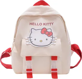 Kawaii Kitty Backpack for Teens Women, Cute Cartoon Nylon Mini Backpack Purse Shoulder Bag Bookbag Travel Daypack