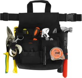 KENOBE 7-Pockets Tool Belt Utility Pouch, Detachable & Adjustable Belt for Electrician, Durable Construction Tool Holster, Multiple Pockets Tool Organizer