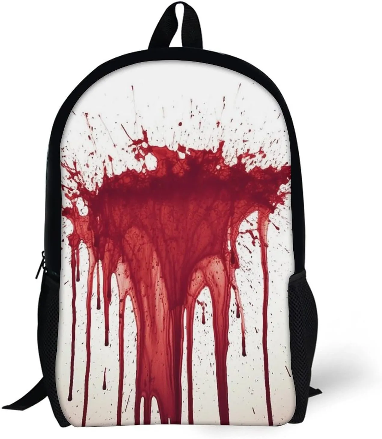 Laptop Backpack Casual Daypack Waterproof Blood Splash Computer Bag Business Work Bag for Travel