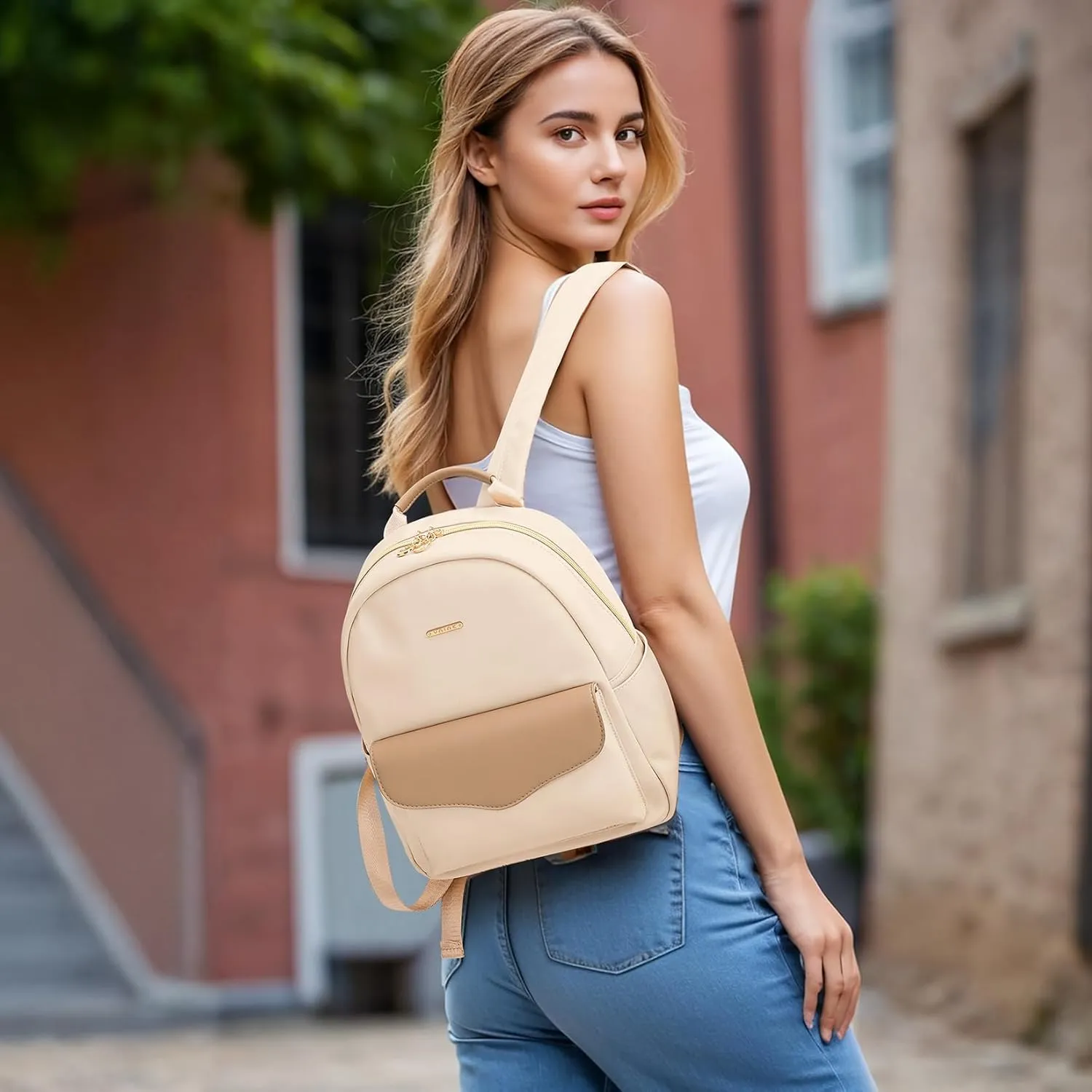 Mini Backpack Purse for Women Small Bookbag Stylish Waterproof Backpack Cute for Ladies Lightweight Travel Bag Shoulder Bag for College Daily Work