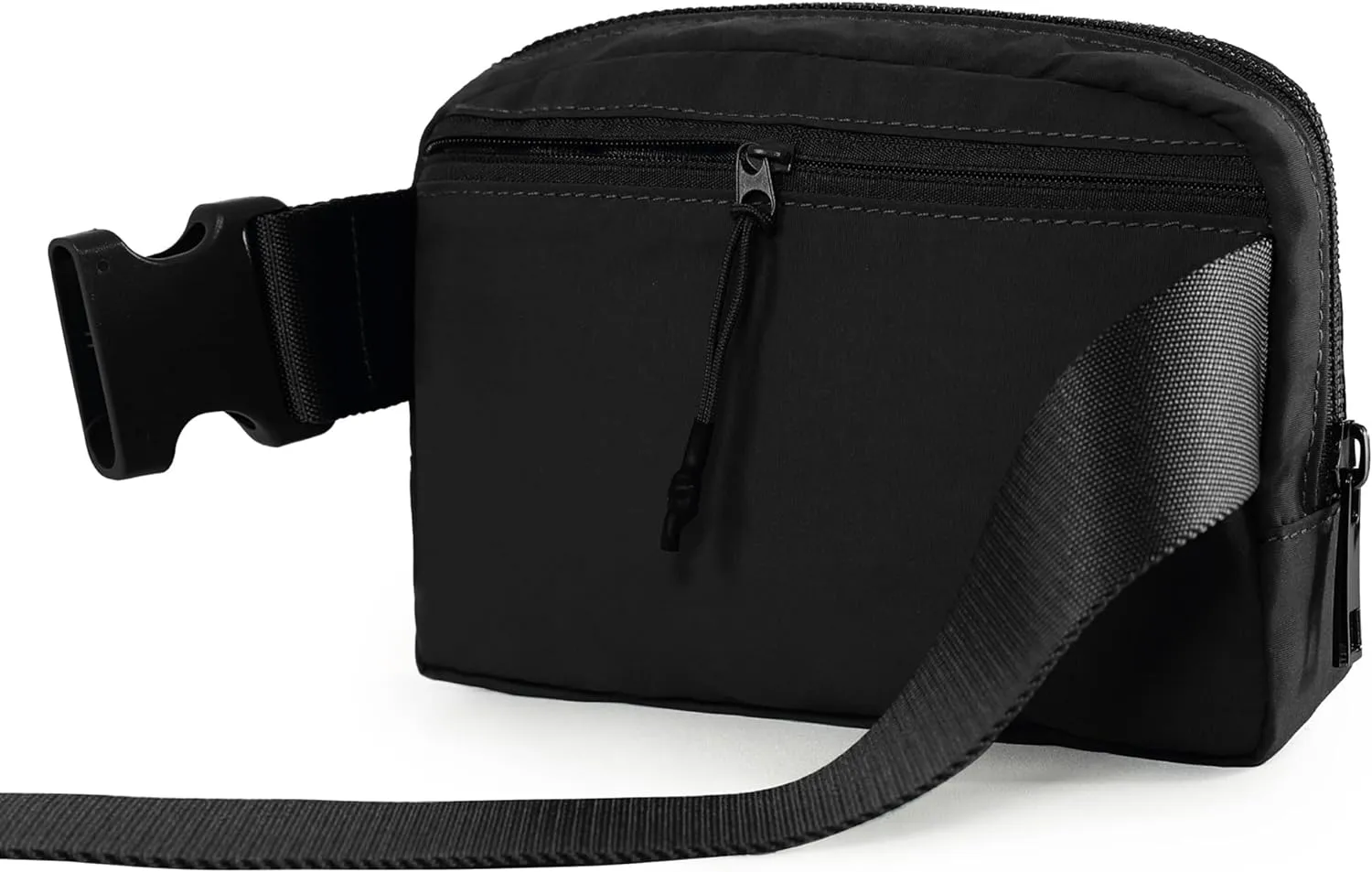 ODODOS Unisex Mini Belt Bag with Adjustable Strap Small Fanny Pack for Workout Running Traveling Hiking, Black