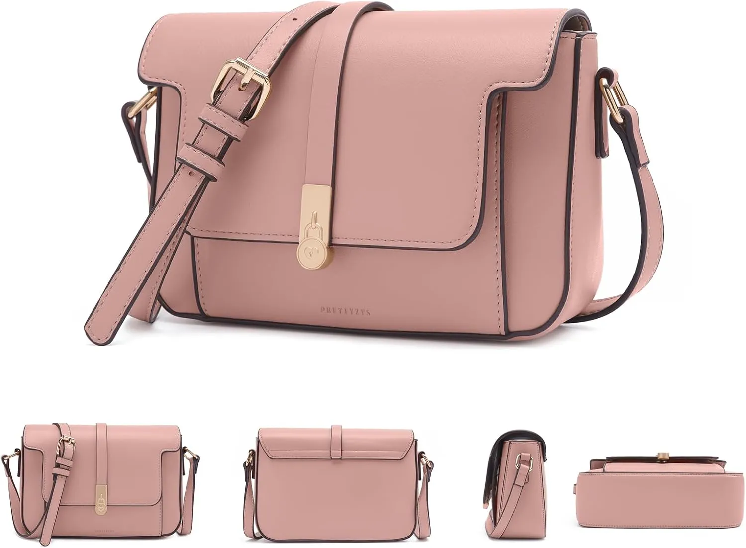 Prettyzys Crossbody Bag for WomenTrendy Small Shoulder Bag Phone Wallet Purse for Women