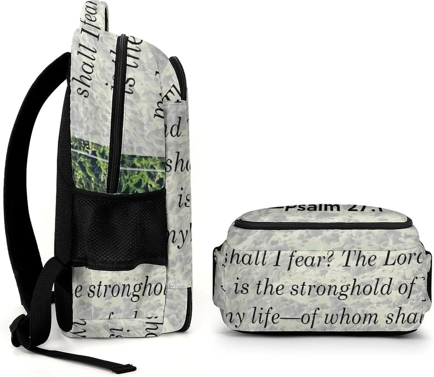 Psalm Backpack Large Capacity Lightweight Backpack Laptop Backpack For Unisex