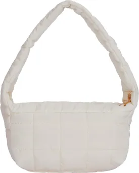 Puffer Handbag for Women-Candy Colored Small Quilted Down Padded Satchel Bag for Shopping,Travel