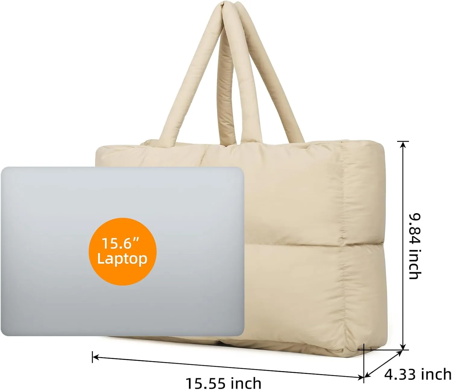 Quilted Puffer Tote Bag for Women Soft Puffy Hobo Crossbody Handbags Purse Lightweight Shoulder Bag