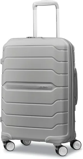 Samsonite Freeform Hardside Expandable with Double Spinner Wheels, Carry-On 21-Inch, Light Grey