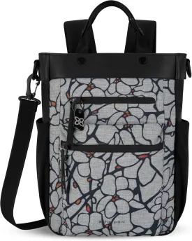 Sherpani Soleil, Anti Theft Convertible Backpack, 3 in 1 Tote Bag, Crossbody Bag, Cross Body Purse, 18L Travel Backpack, Travel Gifts for Women, RFID Protection, Fits 15 Laptop (Sakura)
