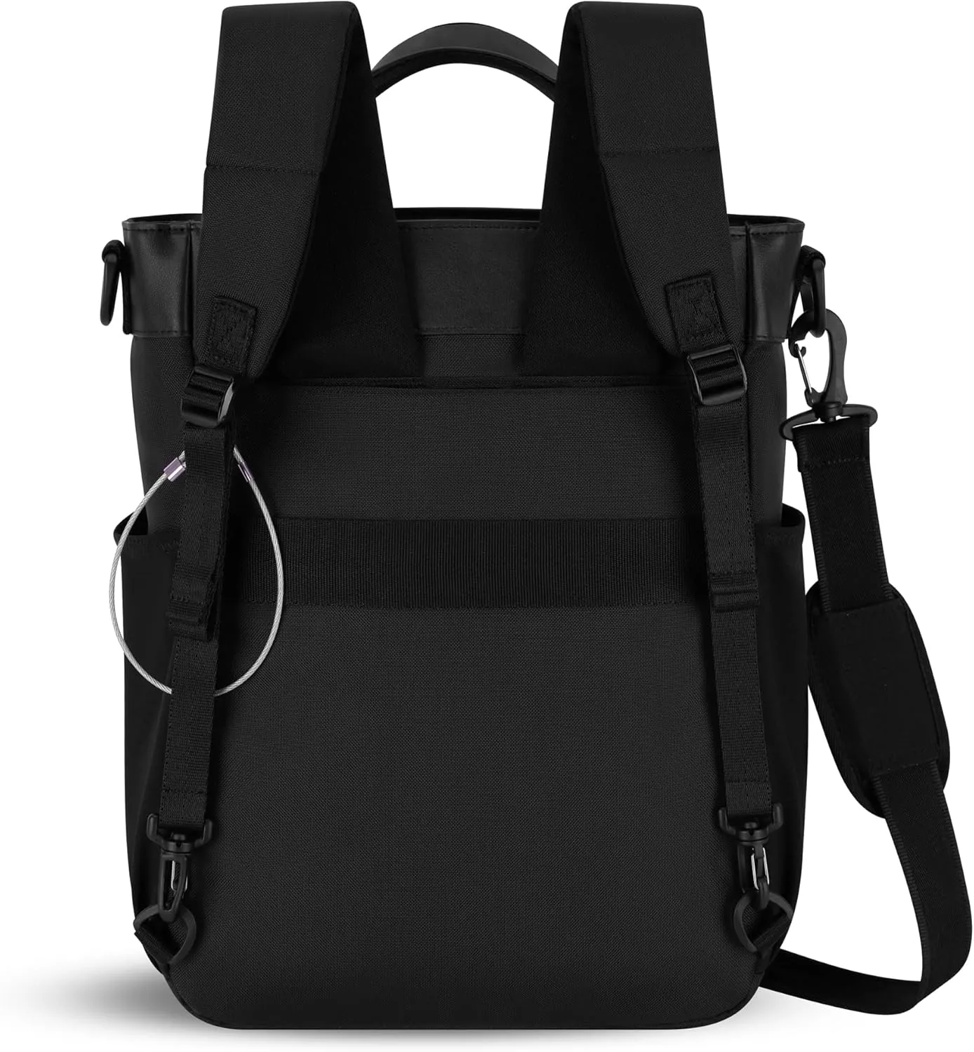 Sherpani Soleil, Anti Theft Convertible Backpack, 3 in 1 Tote Bag, Crossbody Bag, Cross Body Purse, 18L Travel Backpack, Travel Gifts for Women, RFID Protection, Fits 15 Laptop (Sakura)