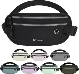 Slim Running Belt for Women Men Runners Fanny Packs With Phone Holder Hidden Pockets Exercise Waist Bag for Marathon Workout