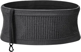 Slim Running Belt, Hidden Running Belt Fanny Pack for Men Women, Travel Running Waist Belt for Money and Passport (Black, Large)
