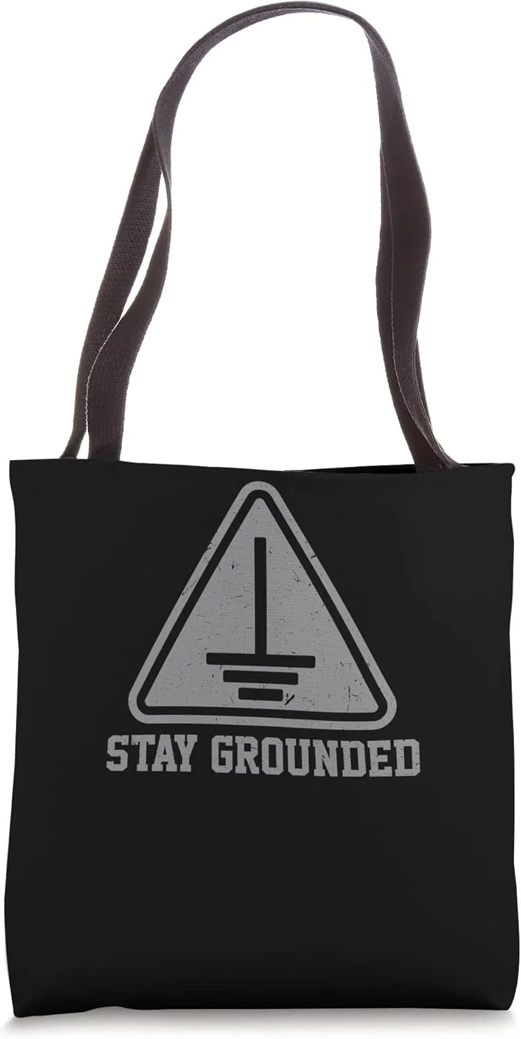 Stay grounded Electronics Voltage Lineman Circuit Cable Tote Bag