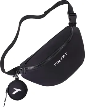 TINYAT Crossbody Fanny Packs for Women Men Waterproof Waist Belt Bag with Coin Pouch Large Chest Bum Pack for Running Travel