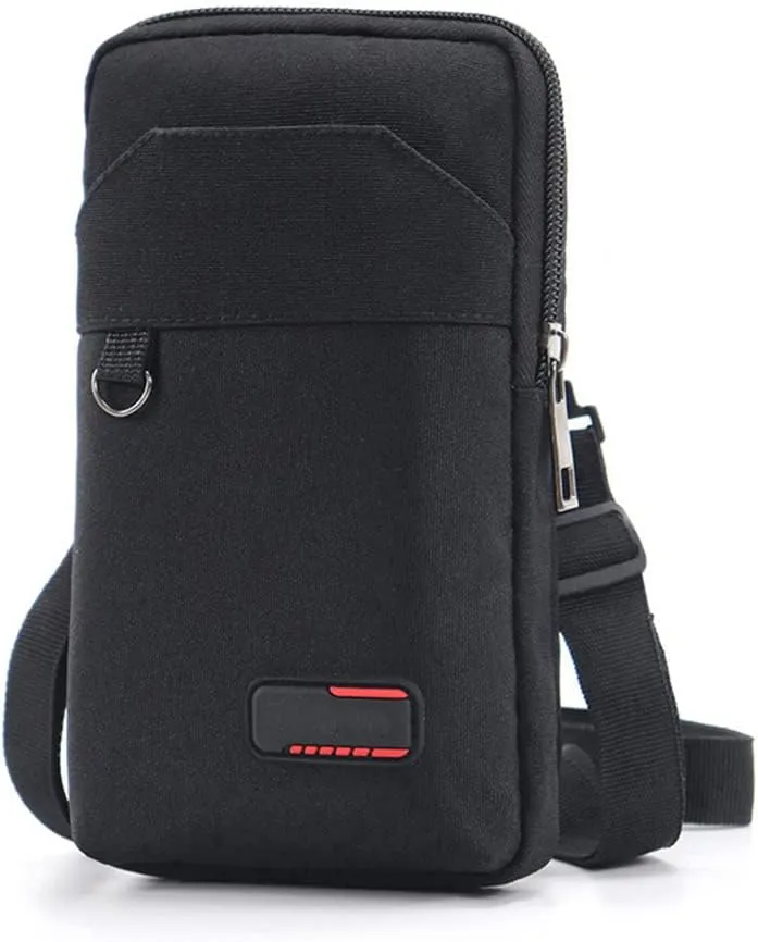 Travel Cell Phone Pouch Belt Pouch, Phone Holster Crossbody Bag with Shoulder Strap for iPhone Case Holder for Hand with Neck Lanyard Smartphone Walking Passport Wallet