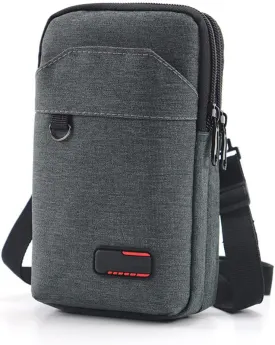 Travel Cell Phone Pouch Belt Pouch, Phone Holster Crossbody Bag with Shoulder Strap for iPhone Case Holder for Hand with Neck Lanyard Smartphone Walking Passport Wallet