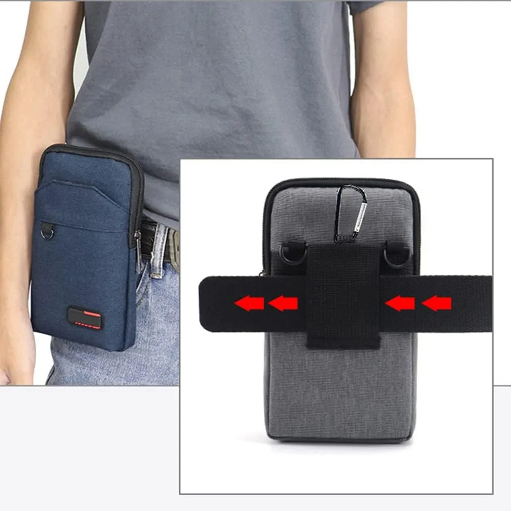 Travel Cell Phone Pouch Belt Pouch, Phone Holster Crossbody Bag with Shoulder Strap for iPhone Case Holder for Hand with Neck Lanyard Smartphone Walking Passport Wallet