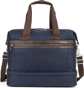 Travelpro Platinum Elite Carry on Soft Travel Drop-Bottom Weekender Bag, Overnight, Men and Women