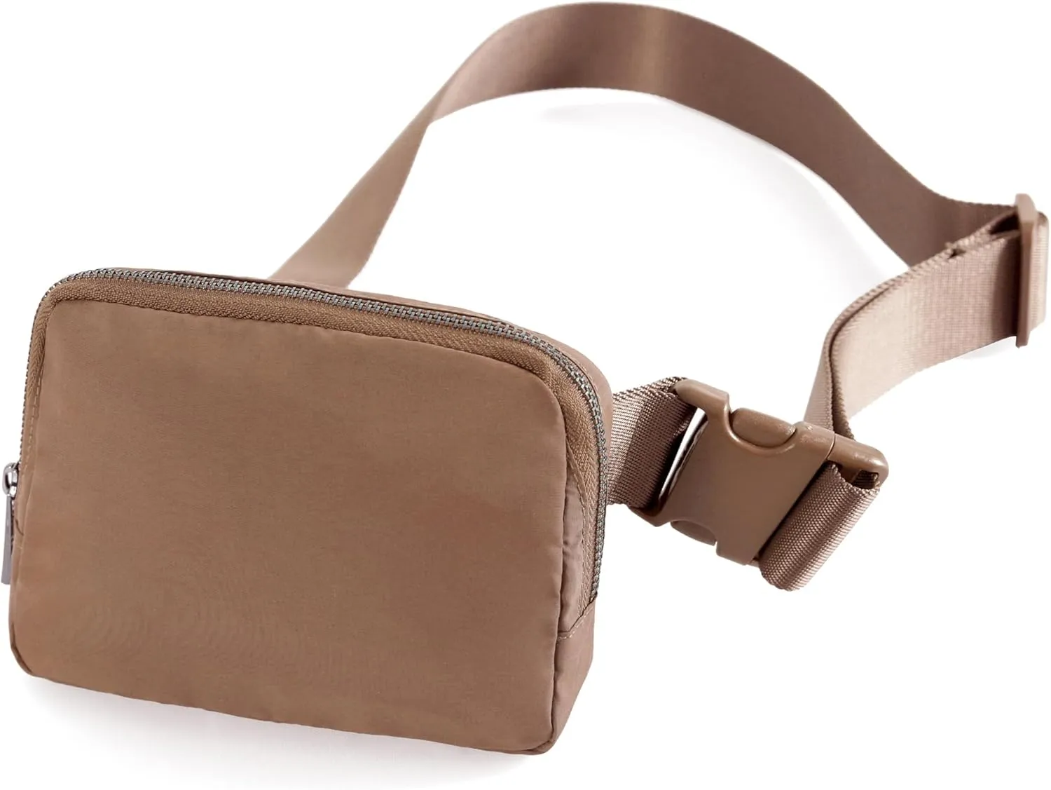 vividreams Everywhere Belt Bag, Mini Fanny Pack with Adjustable Strap for Workout Running Travel Hiking, Brown