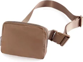 vividreams Everywhere Belt Bag, Mini Fanny Pack with Adjustable Strap for Workout Running Travel Hiking, Brown
