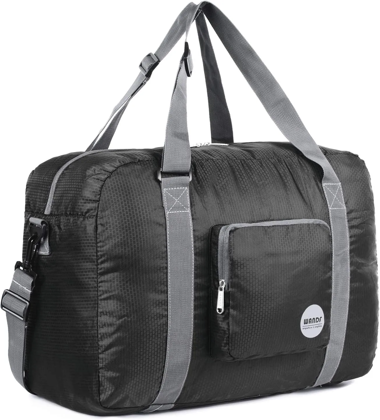 WANDF For Spirit Airlines Personal Item Bag 18x14x8 Foldable Travel Duffel Carry on Weekender Overnight for Women Men