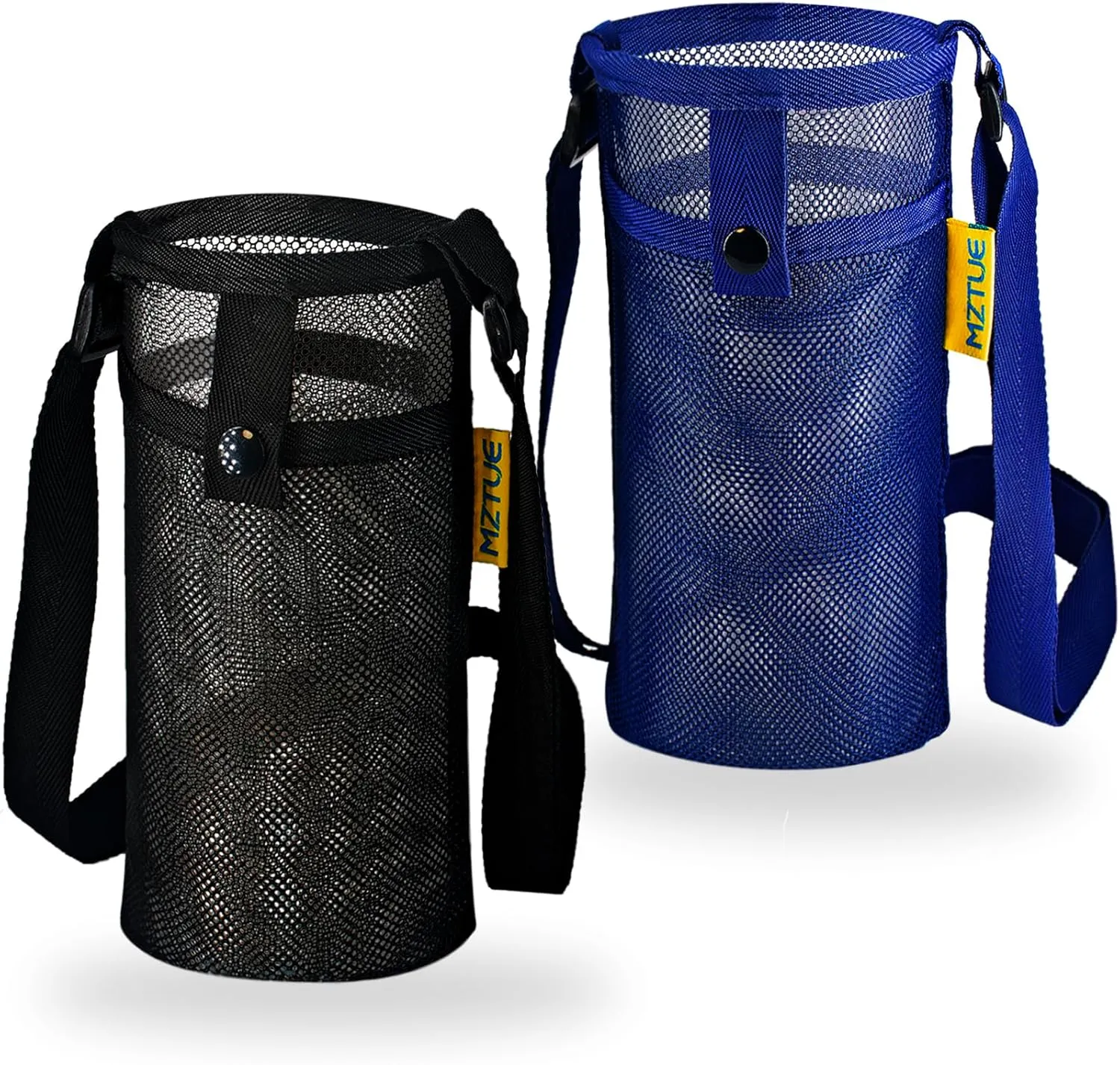 Water Bottle Holder with Strap, Premium Water Bottle Carrier with Strap Easy Clean, Light Water Bottle Carrier Bag, Water Bottle Holder with Pocket for Hiking, Walking, Travel