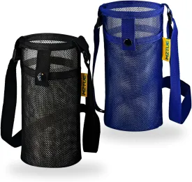 Water Bottle Holder with Strap, Premium Water Bottle Carrier with Strap Easy Clean, Light Water Bottle Carrier Bag, Water Bottle Holder with Pocket for Hiking, Walking, Travel
